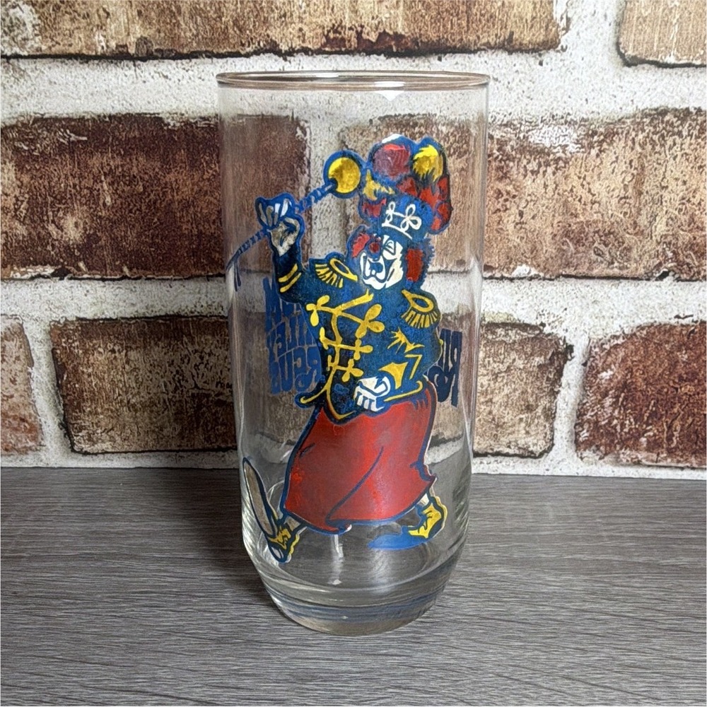 Vtg 1976 Ringling Bros. Barnum & Bailey Circus Clown Collector's Series 1 Glass